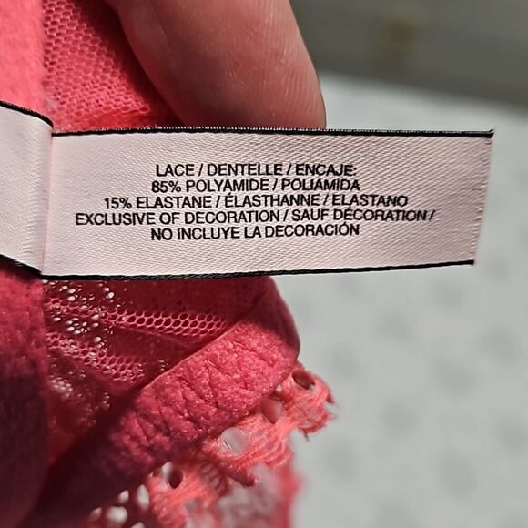 Victoria's Secret Bralette Racer Back Coral Size S - Picture 7 of 9